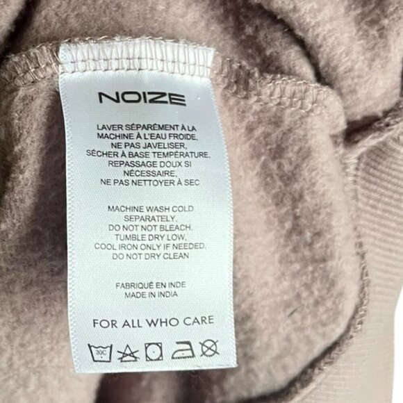 Noize Matea Sweatshirt XS Taupe Vegan Cruelty Free Sustainable - Picture 11 of 13
